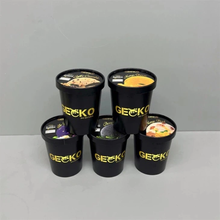 450ml Ice Cream Cups With Lid