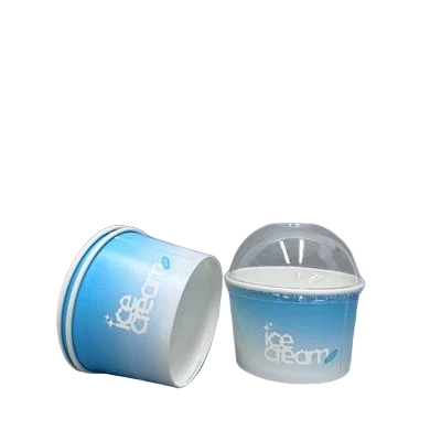 Coppe da gelato da 8 once con coperchi