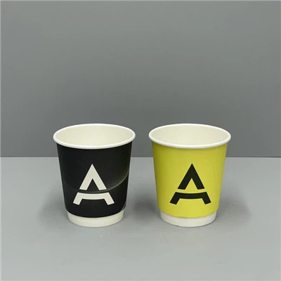 Bicchiere di carta da caffè usa e getta a doppia parete/parete singola da 7 OZ