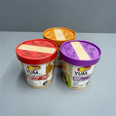 Tazza di carta per noodle con coperchio